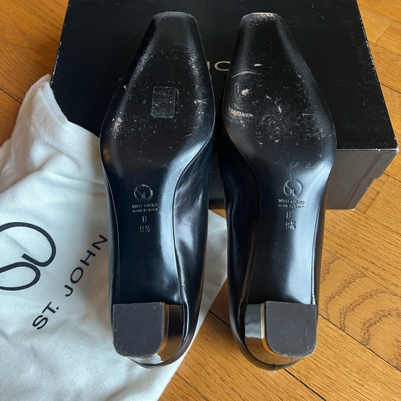 St John Tina black heels size 9.5 - Picture 7 of 8